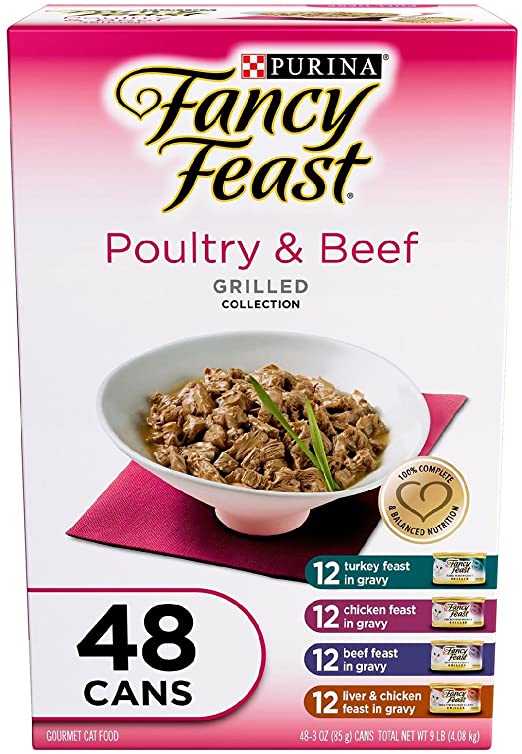 Fancy Feast Collection Variety Pack - Poultry & Beef (3 oz, 48 ct.)