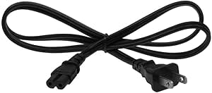 4ft 18 AWG 2-Slot Non-Polarized Power Cord (IEC320 C7 to NEMA 1-15P)