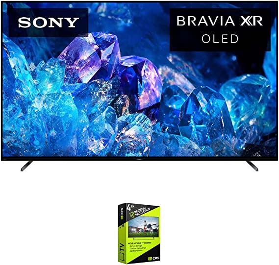 Sony XR77A80K Bravia XR A80K 77" 4K HDR OLED Smart TV (2022 Model) Bundle with Premium 4 YR CPS Enhanced Protection Pack