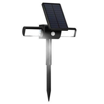Solar Spotlight,LBell 360° USB Solar Wall Lights with Rotating Dual Head Waterproof Outdoor Landscape Lighting Garden Light