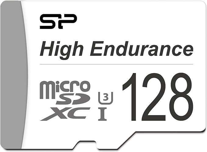 Silicon Power 128GB High Endurance UHS-I microSDXC Memory Card with SD Adapter