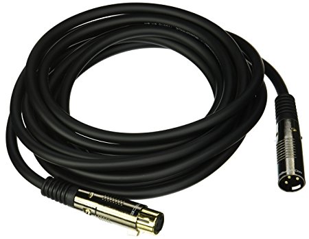 Monoprice 104753 15-Feet Premier Series XLR Male to XLR Female 16AWG Cable