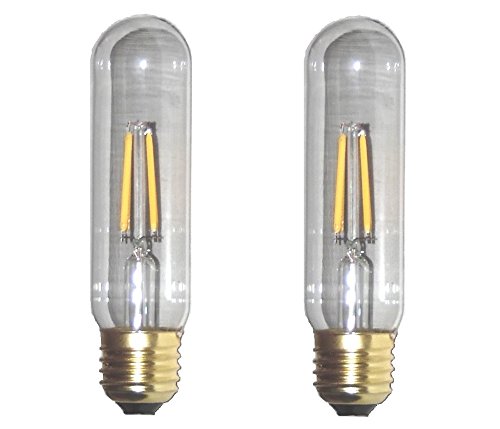 Mansa Lighting®, T10 LED Bulb (Tube Shape), 2 Pack, 400 Lumens, 4 Watts, Soft White, Non-Dimmable, 40W Equivalent