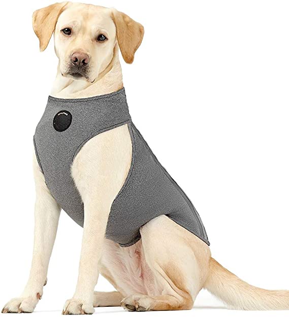 Neoally Dog Anxiety Jacket Calming Vest with Most Torso Coverage Including Chest for Best Calming Effect, 3-Level Adjustable Compression to Reduce Stress in Dogs and Cats