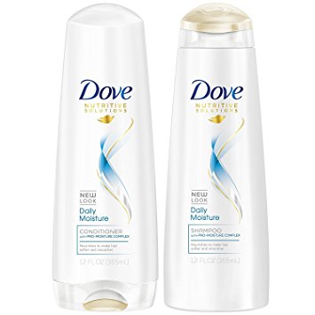 Dove Daily Moisture Shampoo and Conditioner 12oz Combo SET **Package May Vary**