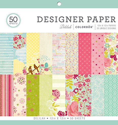 ColorBok 68230B Designer Paper Pad Delilah, 12" x 12"