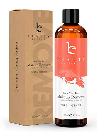 Makeup Remover; with Organic and Natural Ingredients; Gentle, Oil Free Ultra Lightweight Liquid for Easy Removing and Cleansing Eye or Face Make up; Use With Pads, Wipes or Face Towels All Skin Types