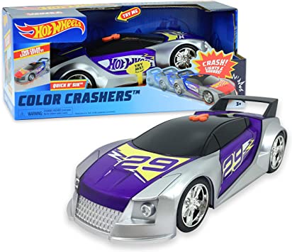 Hot Wheels Color Crashers Asst., Quick N’ Sik, Multi-color