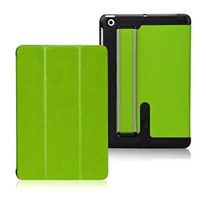 iPad Mini Case Premium PU Leather Magnetic Smart Cover Case w/ Sleep/Wake-up Functions For iPad Mini 1, 2, 3 (green3)