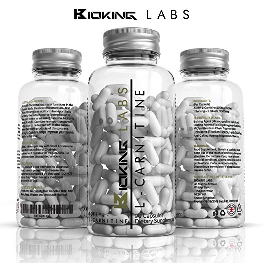 Acetyl L-Carnitine Extreme 1000mgs Per Serving (2 Tablets) By BioKing Labs | Energy Boosting Capsules | Improve Athletic Performance | Powerful Nootropic | Made in the UK!