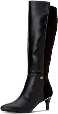 Alfani Womens Hakuu Faux Leather Wide Calf Knee-High Boots