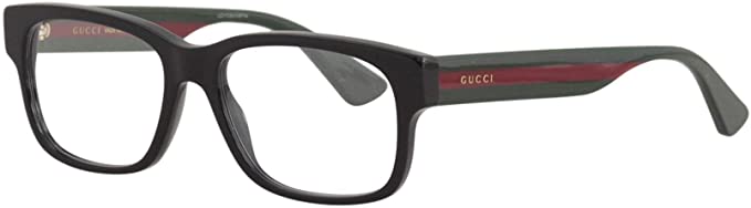 Gucci GG0343O Eyeglasses 007 Black/Multicolor 57 mm