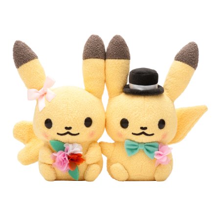 Pokemon Center Original Pikachu pair stuffed Pokémon little tales [flower wagon]