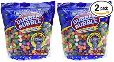 Dubble Bubble Gumball Refill, 8 Flavors, 3.3 lbs Pack Of 2
