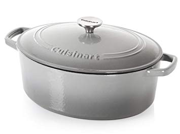 Cuisinart Cast Iron Casserole, Grey Gradient, 5.5 Quart