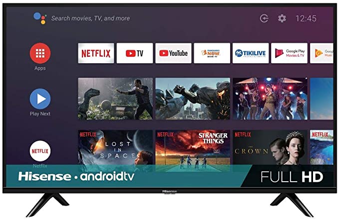 Hisense 40-Inch 40H5500F Class H55 Series Android Smart TV with Voice Remote (2020 Model)