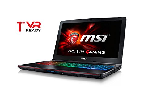 CUK MSI GE62VR Apache Pro VR Ready Laptop (i7-7700HQ, 16GB RAM, 128GB SSD   1TB HDD, NVIDIA Geforce GTX 1060 6GB, Killer 1535 AC Wifi, 15.6" Full HD, Windows 10) - 2017 Gaming Notebook Computer