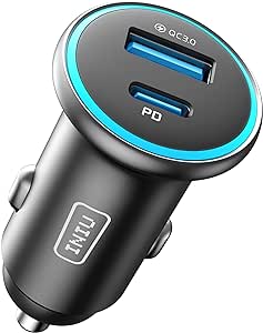 INIU 66W Allume Cigare USB, 33W USB C   30W USB A Charge Rapide Chargeur Voiture pour iPhone 15 14 13 12 Pro Max Mini Plus Samsung Galaxy S23 iPad AirPods Switch etc