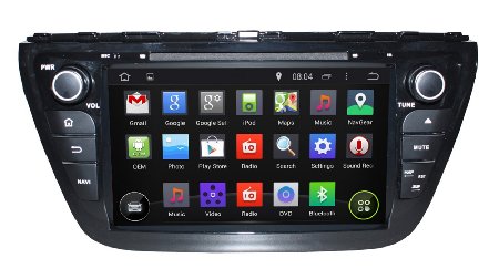 Android 4.4 Car Stereo for Suzuki SX4 2014 S Cross 2014 8inch with Navi/DVD/Radio/USB/SD/Bluetooth/Steering Wheel/Wifi Hotspots/3G/OBD2/DVR/AV-IN/1080P/External Mic/Map/4-core CPU/16GB Memory