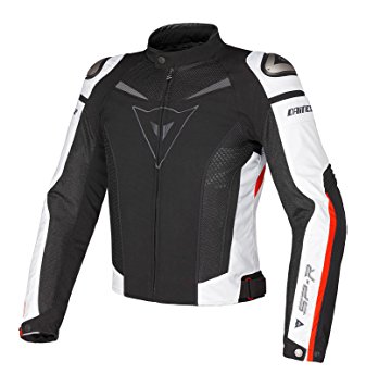 Dainese Super Speed Tex Textile Jacket (Euro 56/US 46, Black/White/Red)