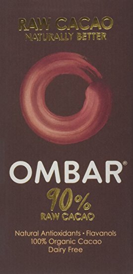 Ombar Organic Pure 90 Percent Raw Chocolate 35 g (Pack of 10)