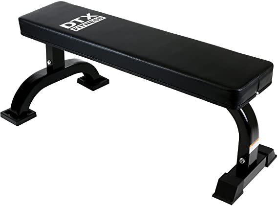 DTX Fitness Flat Weight Bench - Black