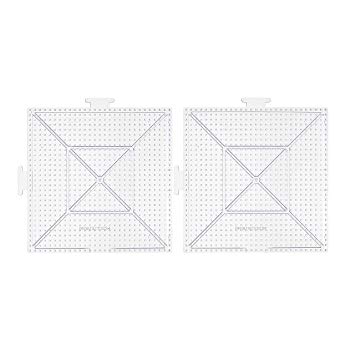 Perler 22613 Beads Large Clear Square Pegboards- 2 Count