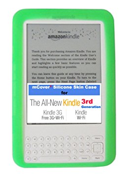 mCover Silicone Skin for Amazon Kindle 3 Keyboard Model (Green)