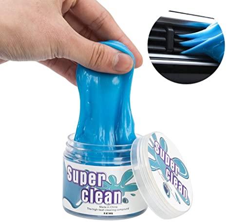 Car Interior Cleaning Gel, Car Detailing Tools, Car Cleaner Putty Detailing Brush, Cleaning Mud Tools, Automotive Dust, Air Vent, and Keyboards, Universal Dust Removal for Auto Laptop Home and Office