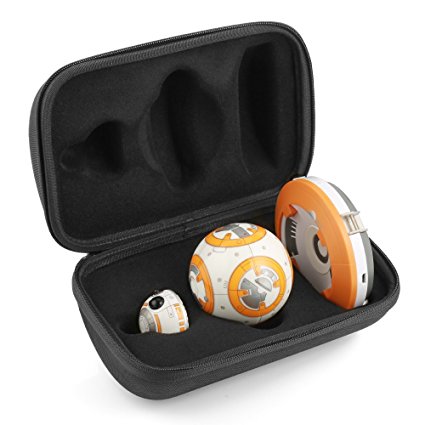 BOVKE Hard EVA Shockproof Carrying Case for Sphero Star Wars BB-8 Droid Storage Travel Case Cover Bag Protective Pouch Box, Black