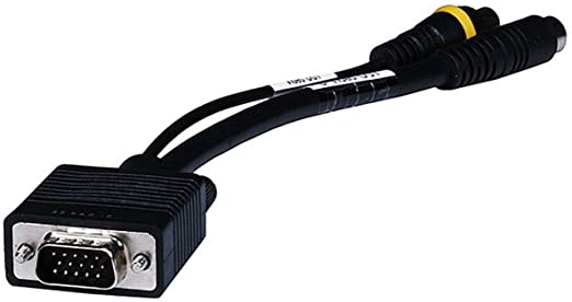 Monoprice 102509 VGA to S-Video/RCA (Composite) Adapter Cable, Black