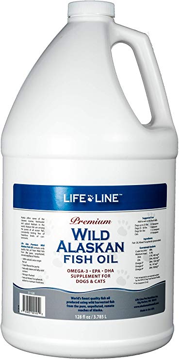 Lifeline Wild Alaskan Fish Oil for Dogs and Cats, 128-Ounce