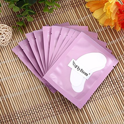 FlyItem® 10 Pairs Professional Ultrathin Lint Free Facial Under Eye Gel Patches For Eyelash Extensions