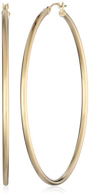 14k Yellow Gold Hoop Earrings (2" Diameter)