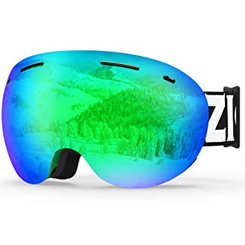 Zionor XA Ski Snowboard Snow Goggles for Men Women Anti-fog UV Protection Spherical Dual Lens Design