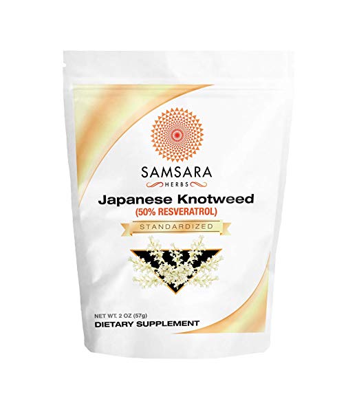 Samsara Herbs Japanese Knotweed (resveratrol) Extract Powder (2oz/57g) - 50% Resveratrol