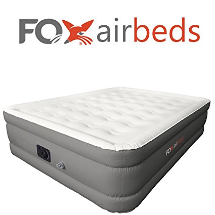 Top Rated Best Inflatable Bed By Fox Airbeds - Plush High Rise Air Mattress in King, Queen, Full and Twin (King)