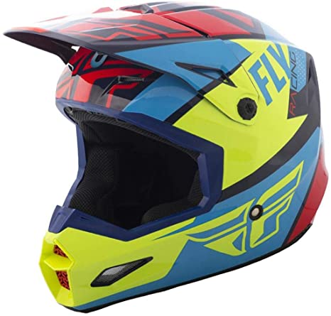 Fly Racing 2018 Elite Helmet - Guild (X-Large) (RED/Blue/HI-VIZ)