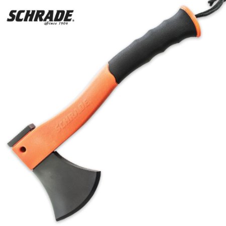 Schrade SCAXE2O Survival Hatchet with Orange Handle