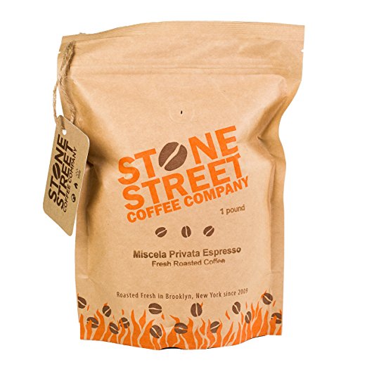 Stone Street Coffee Miscela Privata Espresso Gourmet Whole Bean Coffee, 1lb