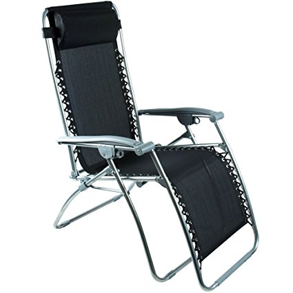 Multi Position Zero Gravity Reclining Garden Relaxer Sun Lounge Chair