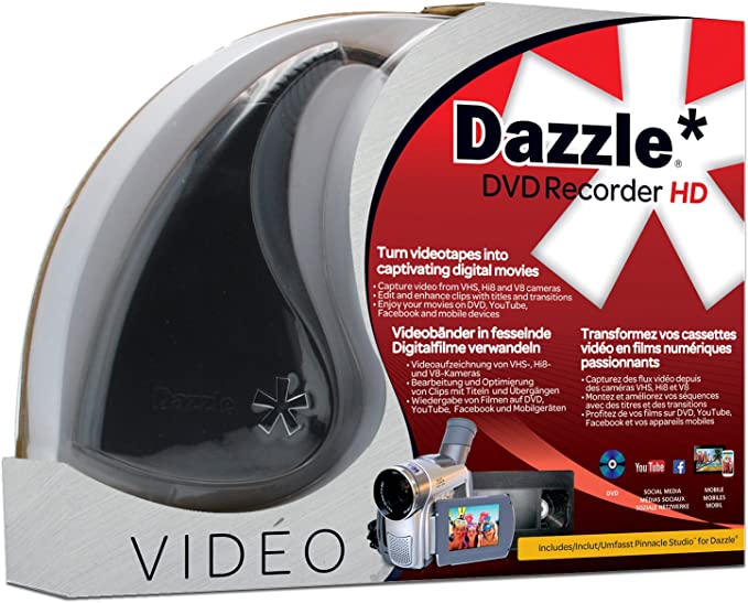 Corel Dazzle - DVD Recorder HD (DirectX 9  DVD-Rom,Windows Vista (SP2), Windows 7 o Windows 8 Intel Core Duo 1.8GHz/AMD Athlon 64 X2 3800  2.0GHz )