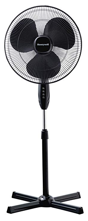 Honeywell HSF1630E1 Comfort Control Cooling Stand Fan, Plastic