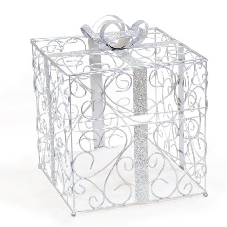 Cathy's Concepts Reception Gift Card Holder, Silver