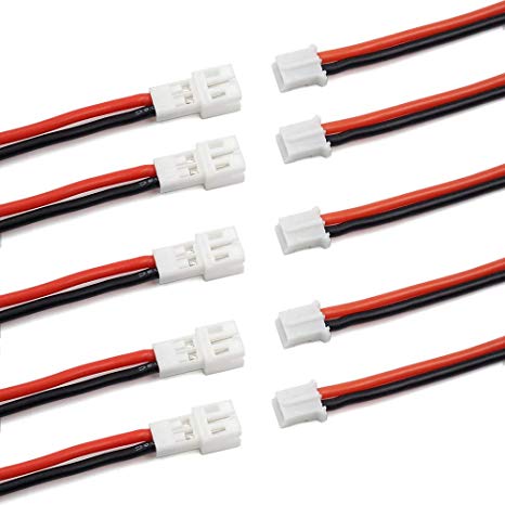 10pcs Upgraded Tiny Whoop JST-PH 2.0 Male and Female Connector Cable for Battery JJRC H36 H67 Blade Inductrix Eachine E010 E013