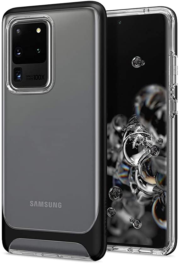 Spigen Neo Hybrid Crystal Designed for Samsung Galaxy S20 Ultra Case (2020) - Black