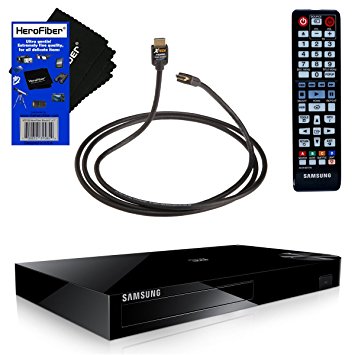 Samsung BD-H6500 Wi-Fi and 3D Blu-ray Disc Player with Remote Control   Xtech High-Speed HDMI Cable with Ethernet   HeroFiber® Ultra Gentle Cleaning Cloth