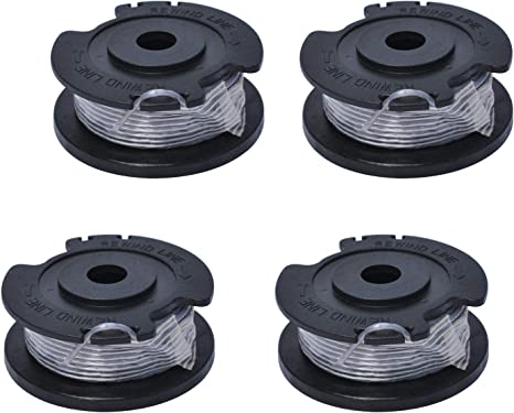 F016800569 Strimmer Spool and Line Compatible with Bosch EasyGrassCut Replacement by Poweka Pack of 4