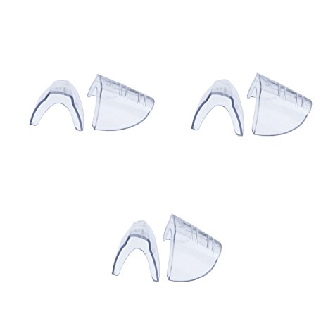 H.L. Bouton Slip-On Sideshields for safety glasses, Clear Flexible, (3 pair, 99707)