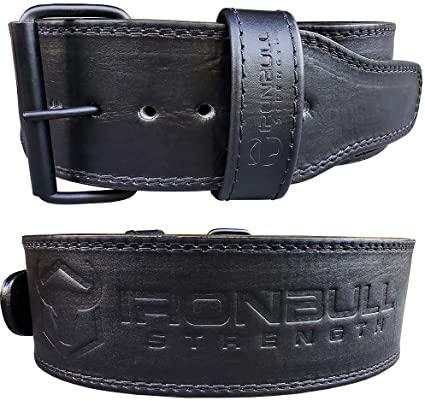 Premium Genuine Leather Powerlifting Belt - 10mm Single Prong - 4-inch Wide - Advanced Weight Lifting Belt – Lower Back Support for Weightlifting and Heavy Power Workout